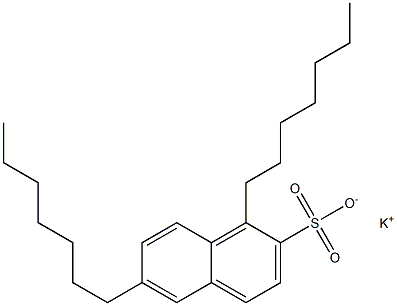 1,6-Diheptyl-2-naphthalenesulfonic acid potassium salt 구조식 이미지