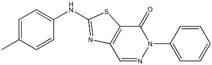 2-(4-Methylphenylamino)-6-phenylthiazolo[4,5-d]pyridazin-7(6H)-one Structure