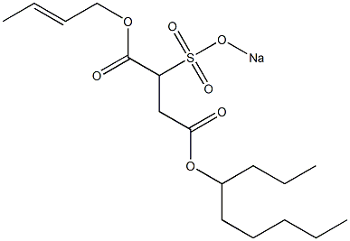 2-(Sodiosulfo)succinic acid 4-nonyl 1-(2-butenyl) ester Structure