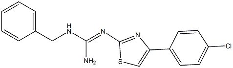 N-[Amino(benzylamino)methylene]-4-(4-chlorophenyl)thiazole-2-amine Structure