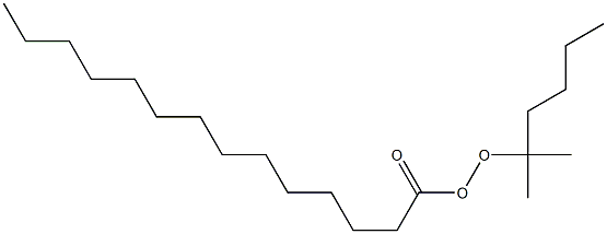 Tetradecaneperoxoic acid 1,1-dimethylpentyl ester Structure