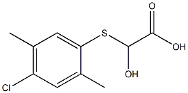 [(2,5-Dimethyl-4-chlorophenyl)thio]glycolic acid 구조식 이미지