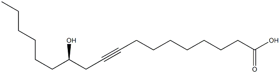 [R,(+)]-12-Hydroxy-9-octadecynoic acid 구조식 이미지