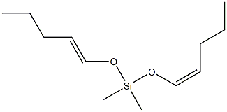 Dimethyl[(Z)-1-pentenyloxy][(E)-1-pentenyloxy]silane 구조식 이미지