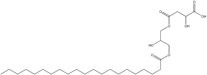 D-Malic acid hydrogen 4-(2-hydroxy-3-henicosanoyloxypropyl) ester Structure