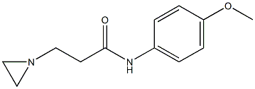 N-(p-Methoxyphenyl)-1-aziridinepropionamide Structure