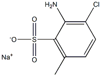 2-Amino-3-chloro-6-methylbenzenesulfonic acid sodium salt Structure