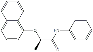 [R,(-)]-2-(1-Naphtyloxy)-N-phenylpropionamide Structure