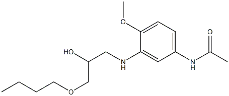 3'-[(2-Hydroxy-3-butoxypropyl)amino]-4'-methoxyacetanilide Structure