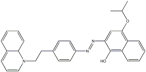 2-[p-(Hydroquinolylethyl)phenylazo]-4-isopropoxy-1-naphthol 구조식 이미지