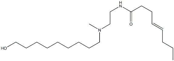 N-[2-[N-(9-Hydroxynonyl)-N-methylamino]ethyl]-4-octenamide Structure