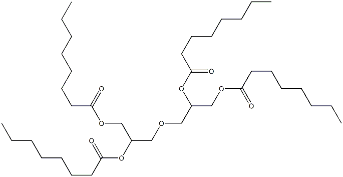 3,3'-Oxybis(1,2-propanediol dioctanoate) 구조식 이미지