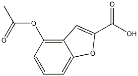 4-Acetoxybenzofuran-2-carboxylic acid 구조식 이미지