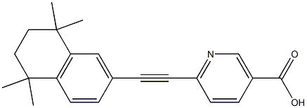 6-[(1,1,4,4-Tetramethyltetralin-6-yl)ethynyl]nicotinic acid Structure