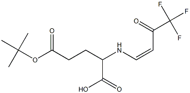 2-[[(Z)-4,4,4-Trifluoro-3-oxo-1-butenyl]amino]-4-(tert-butoxycarbonyl)butyric acid Structure