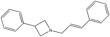 1-Cinnamyl-3-phenylazetidine Structure