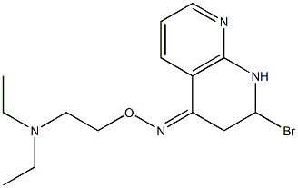 2-Bromo-4-[[2-(diethylamino)ethoxy]imino]-1,2,3,4-tetrahydro-1,8-naphthyridine Structure