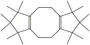 1,1,2,2,3,3,6,6,7,7,8,8-Dodecamethyl-1,2,3,4,5,6,7,8,9,10-decahydrodicyclopenta[a,e]cyclooctene 구조식 이미지