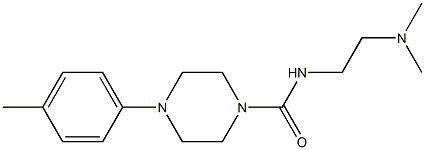 N-(2-Dimethylaminoethyl)-4-[4-methylphenyl]piperazine-1-carboxamide 구조식 이미지