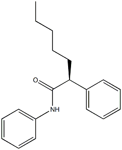 [S,(+)]-2,N-Diphenylheptanamide Structure