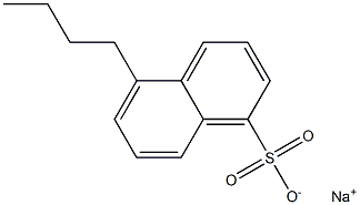 5-Butyl-1-naphthalenesulfonic acid sodium salt Structure