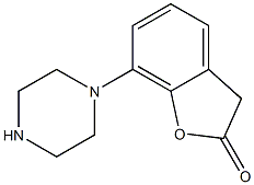 7-(Piperazin-1-yl)benzofuran-2(3H)-one Structure