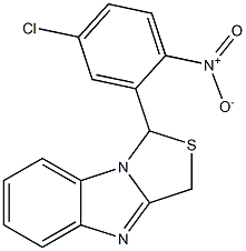 1-[5-Chloro-2-nitrophenyl]-3H-thiazolo[3,4-a]benzimidazole Structure