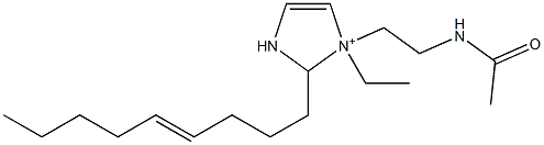 1-[2-(Acetylamino)ethyl]-1-ethyl-2-(4-nonenyl)-4-imidazoline-1-ium Structure