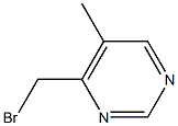 5-Methyl-4-(bromomethyl)pyrimidine 구조식 이미지