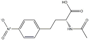 [R,(-)]-2-Acetylamino-4-(p-nitrophenyl)butyric acid 구조식 이미지