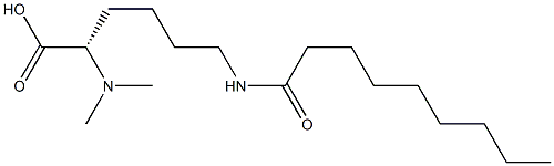 N6-Nonanoyl-N2,N2-dimethyllysine 구조식 이미지