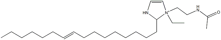 1-[2-(Acetylamino)ethyl]-1-ethyl-2-(9-hexadecenyl)-4-imidazoline-1-ium 구조식 이미지