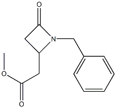 [1-Benzyl-4-oxoazetidin-2-yl]acetic acid methyl ester 구조식 이미지