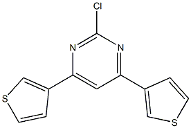 2-Chloro-4-(3-thienyl)-6-(3-thienyl)pyrimidine Structure