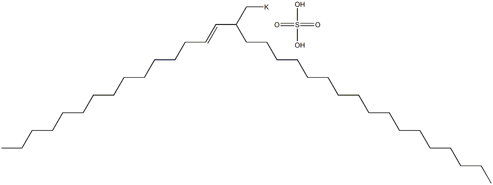 Sulfuric acid 2-(1-pentadecenyl)nonadecyl=potassium ester salt 구조식 이미지