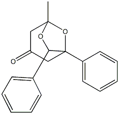 1,7-Diphenyl-5-methyl-6,8-dioxabicyclo[3.2.1]octan-3-one Structure