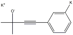 Potassium 3-(3-potassiophenyl)-1,1-dimethyl-2-propyne-1-olate 구조식 이미지