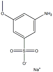 3-Amino-5-methoxybenzenesulfonic acid sodium salt 구조식 이미지