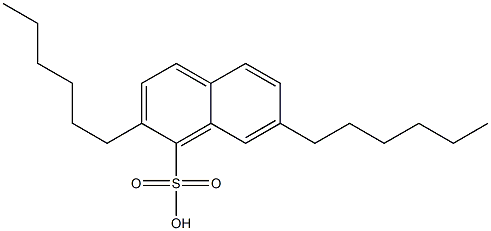 2,7-Dihexyl-1-naphthalenesulfonic acid 구조식 이미지