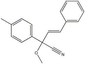 2-Methoxy-2-(4-methylphenyl)-4-phenyl-3-butenenitrile 구조식 이미지