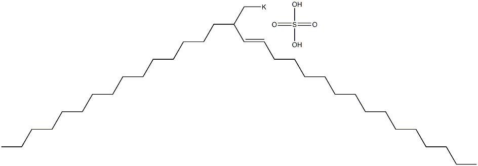 Sulfuric acid 2-pentadecyl-3-octadecenyl=potassium ester salt 구조식 이미지