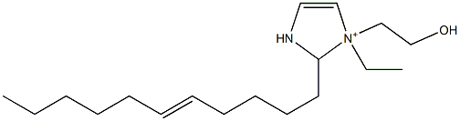 1-Ethyl-1-(2-hydroxyethyl)-2-(5-undecenyl)-4-imidazoline-1-ium Structure