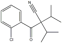 2-Isopropyl-2-(2-chlorobenzoyl)-3-methylbutanenitrile 구조식 이미지