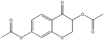 3,7-Diacetoxy-2H-1-benzopyran-4(3H)-one 구조식 이미지