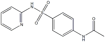 N-(2-Pyridinyl)-4-acetylaminobenzenesulfonamide Structure