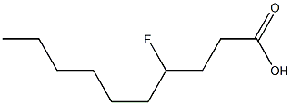 4-Fluorocapric acid 구조식 이미지