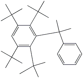 2-(2,3,5,6-Tetra-tert-butylphenyl)-2-phenylpropane 구조식 이미지