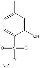 2-Hydroxy-4-methylbenzenesulfonic acid sodium salt 구조식 이미지