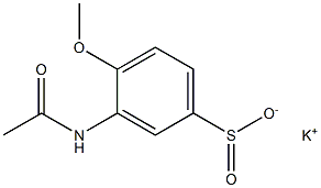 3-(Acetylamino)-4-methoxybenzenesulfinic acid potassium salt 구조식 이미지