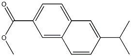 6-Isopropyl-2-naphthoic acid methyl ester Structure